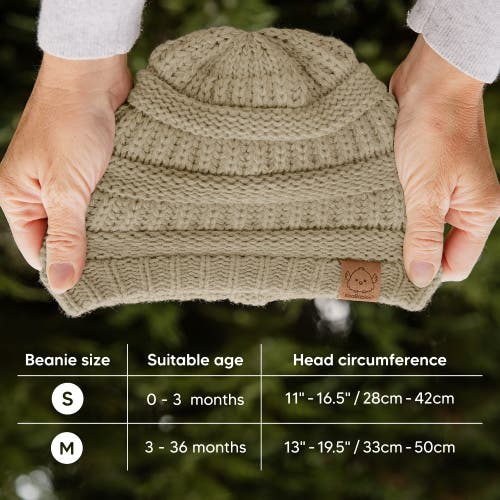 Keababies 3-pack Warmzy Baby Beanies In Latte