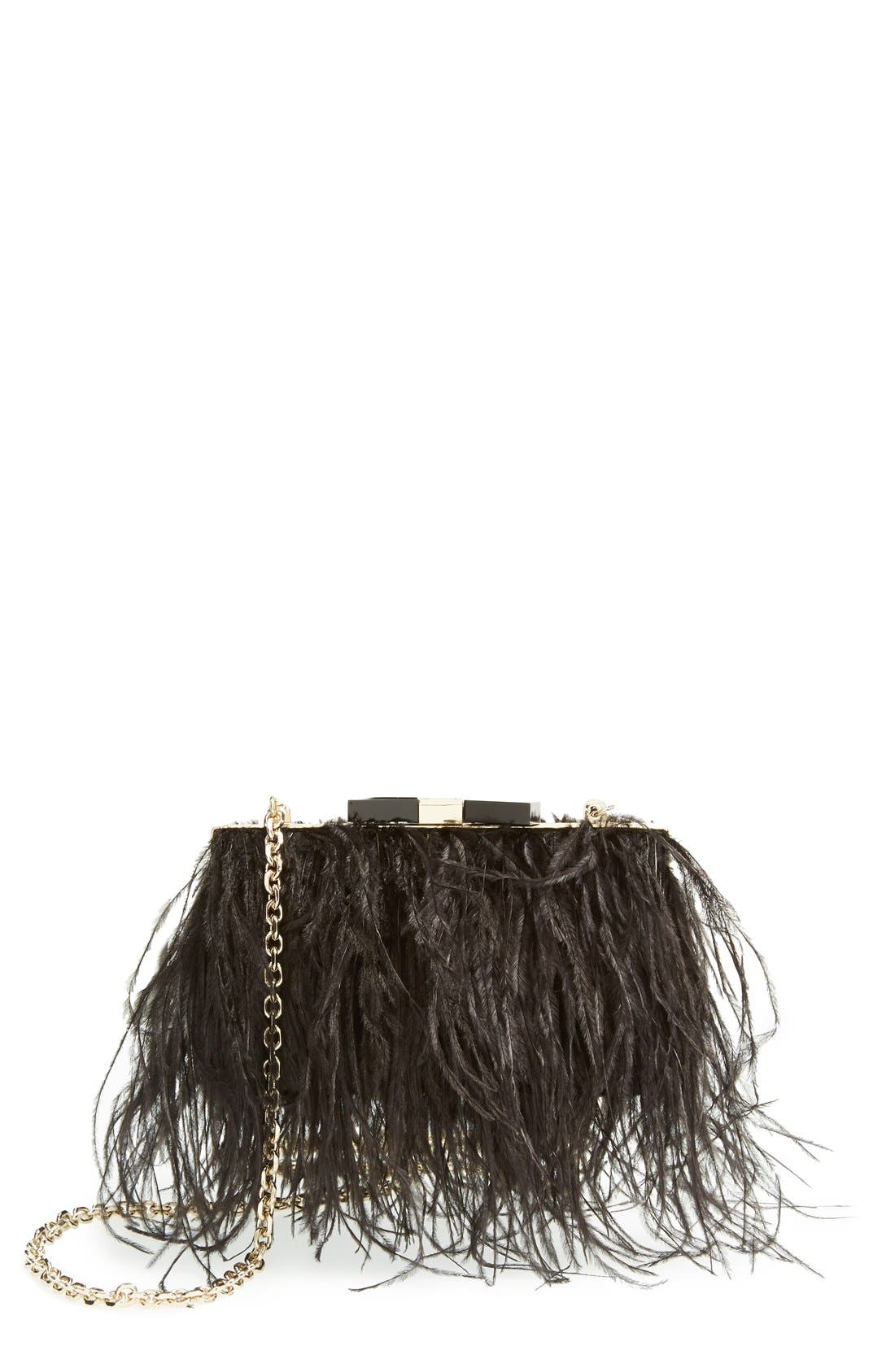 kate spade new york 'evening belles feather mimi' clutch Nordstrom