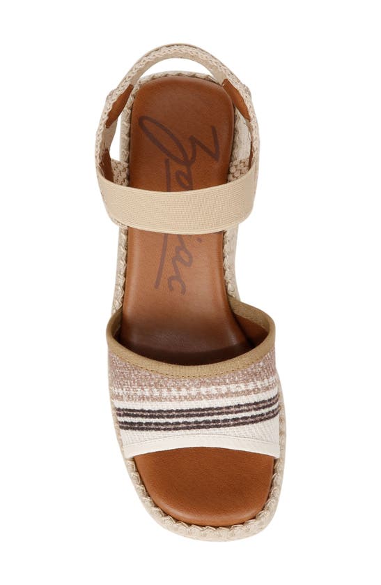 Shop Zodiac Noreen Espadrille Wedge Sandal In Bone Multi