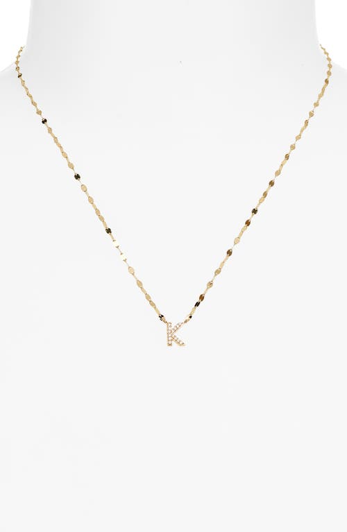 Shop Lana Initial Pendant Necklace In Yellow Gold K