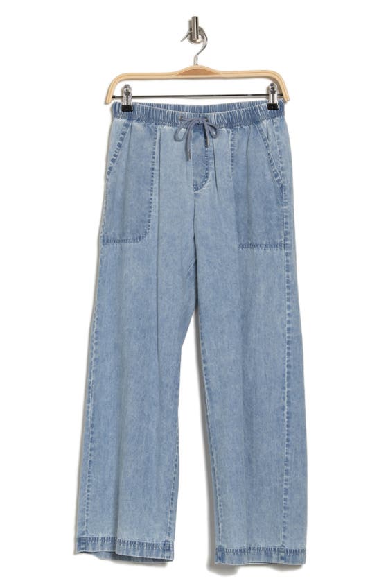 Splendid Angie Tie Waist Chambray Pants In Chambray