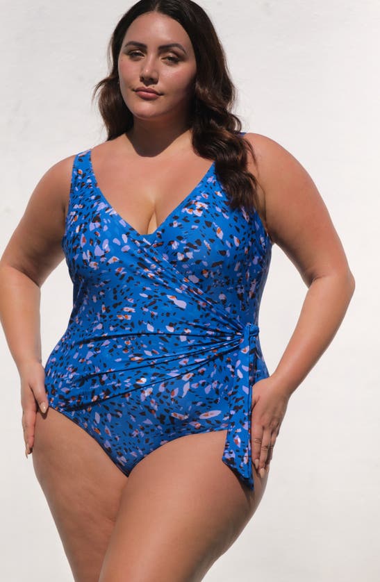 Shop Artesands Jaqua Hayes One-piece Swimsuit In Blue