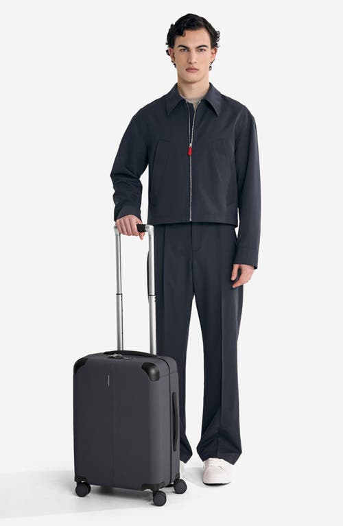 Shop Maison De Sabre Maison De Sabré The Carry On Suitcase In Graphite Caviar