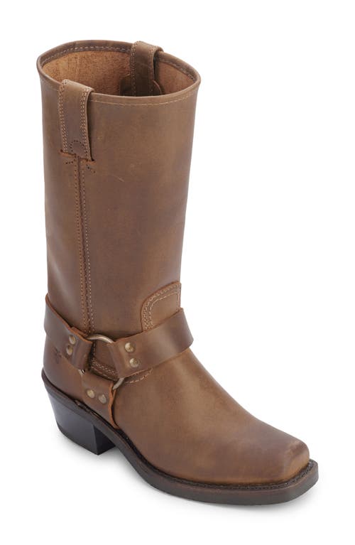 Frye Harness 12R Boot in Tan - Crazy Horse Leather