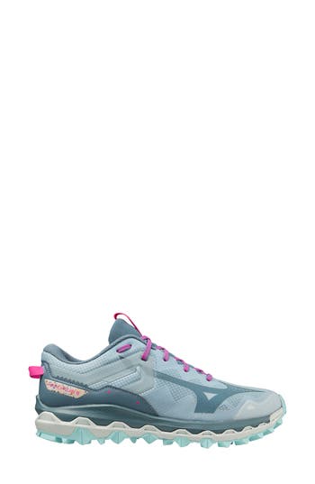 Mizuno Wave Mujin 9 Running Shoe In Forget Me Not-nimbus Cloud