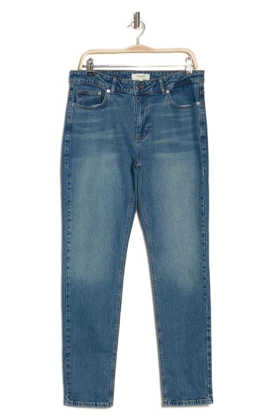 Shop Reiss Calik Straight Leg Jeans In Washed Blue