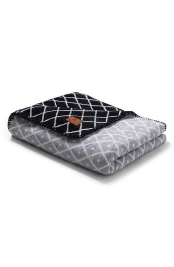Brooks Brothers Cotton Blend Throw In Gray