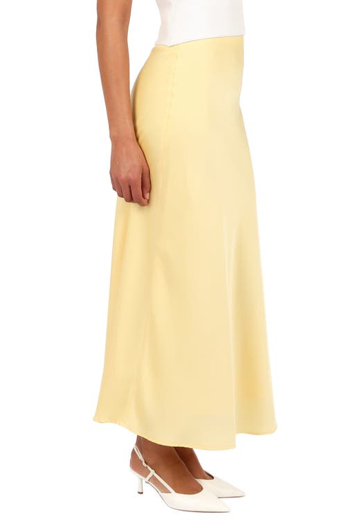 Petal And Pup Petal & Pup Nellie Satin Maxi Skirt In Yellow