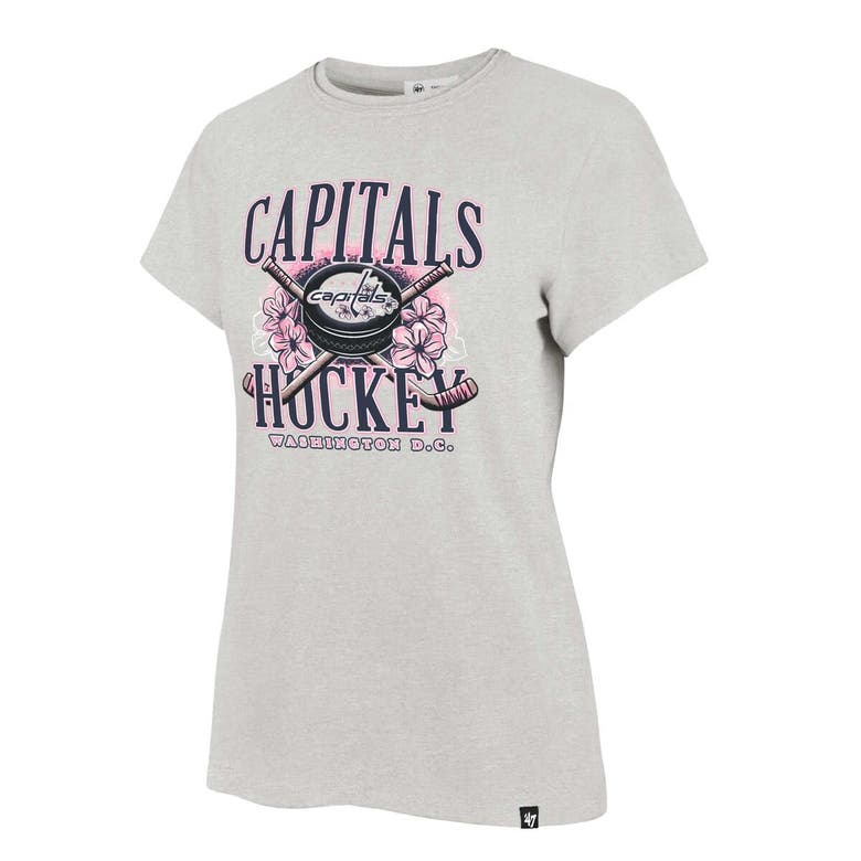 Shop 47 ' Gray Washington Capitals Cherry Blossom Frankie T-shirt