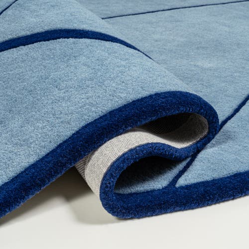 JONATHAN Y JONATHAN Y MOSAIC COASTAL GEOMETRIC BORDER HANDWOVEN WOOL AREA RUG 