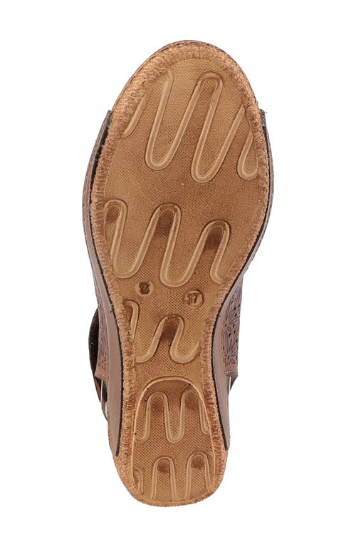 Spring Step Inocencia Wedge Slingback Sandal In Brown