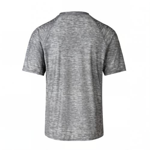 Shop Uv Skinz Short Sleeve Crew Sun & Swim Shirt In Cool Grey Jaspe