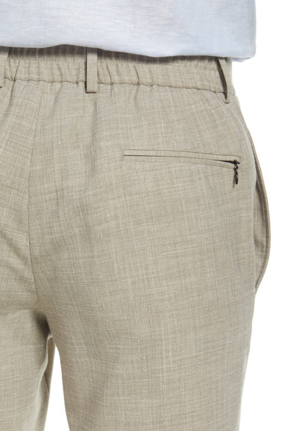 Ted Baker Jem Crop Flat Front Chinos In Tan