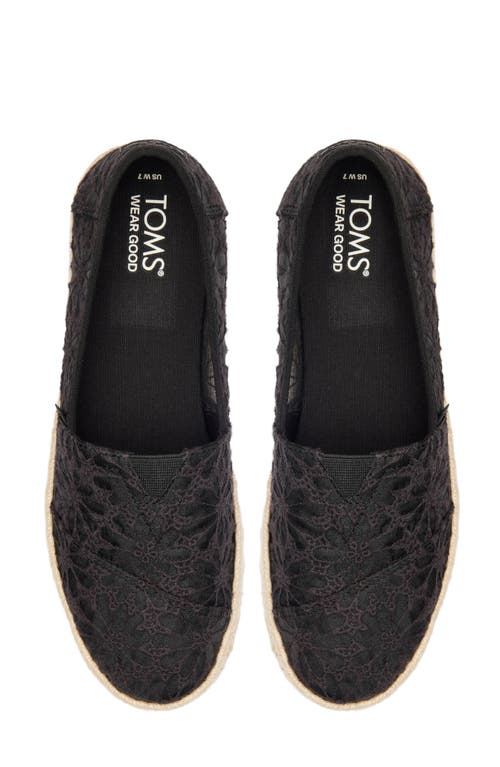 Shop Toms Alpargata Rope Espadrille 2.0 Shoe In Black Crochet