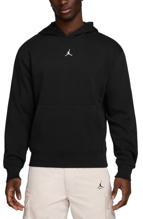 Shop Jordan Mvp Fleece Pullover Hoodie In Black/sail/sail