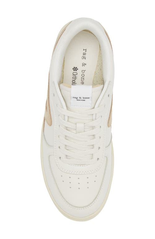 Shop Rag & Bone Retro Court Sneaker In White/dune