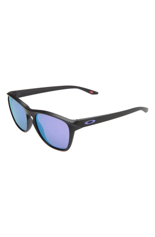 Oakley Manorburn 56mm Square Sunglasses In Matte Black/prizm Violet