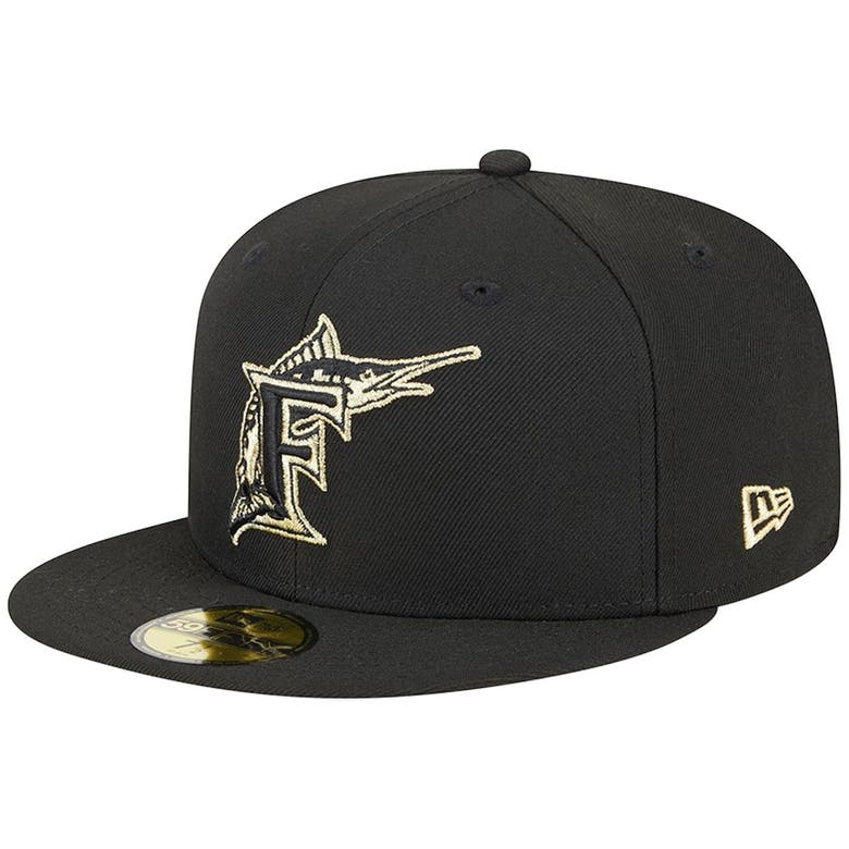 New Era Black Florida Marlins Cooperstown Collection 2023 59fifty Day ...