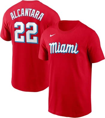 Nike Men's Nike Sandy Alcantara Red Miami Marlins City Connect Name &  Number T-Shirt