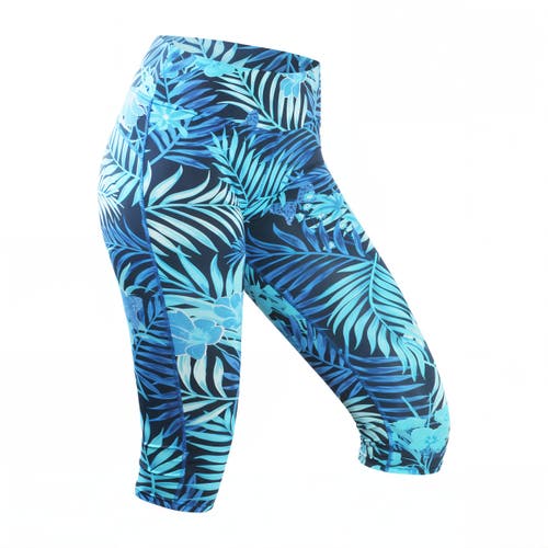 Shop Uv Skinz Active Sport Swim Capris In Midnight Rainforest