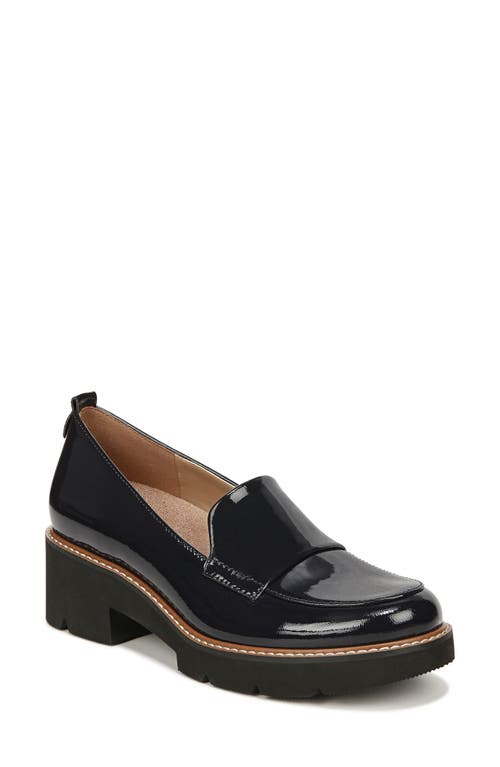 Darry Leather Loafer in French Navy Leather