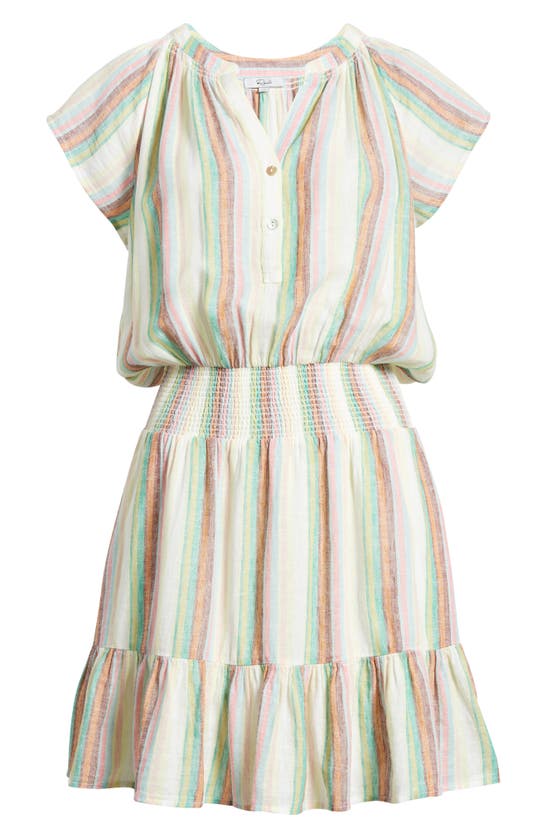 Shop Rails Augustine Stripe Linen Blend Dress In Palais Stripe