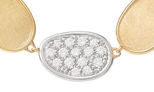 Marco Bicego Lunaria Frontal Necklace In Yellow Gold