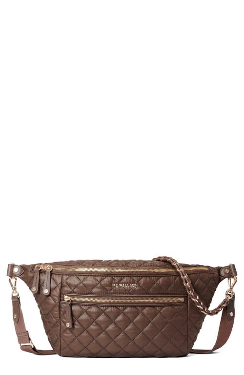 Shop Mz Wallace Crossbody Belt Bag In Walnut