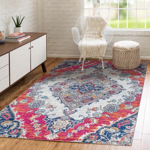 Jonathan Y Bohemian Flair Boho Vintage Medallion Area Rug In Multi