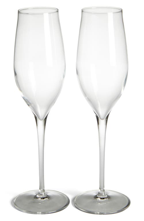 UPC 032622024249 product image for Luigi Bormioli Luigi Bormiolo Vinea Prosecco Set of 2 Champagne Flutes in Clear  | upcitemdb.com