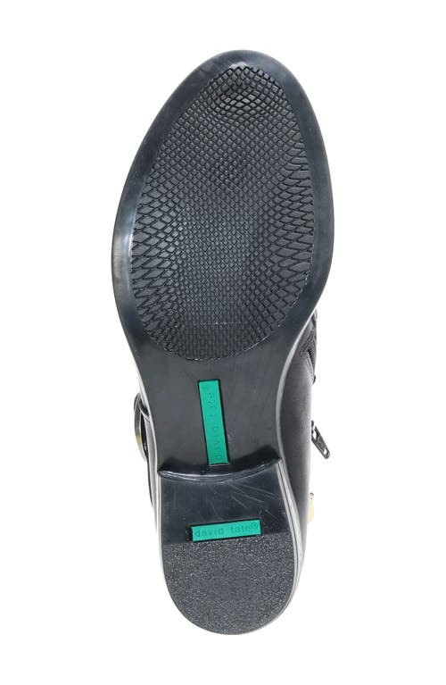 David Tate Maverick Bootie In Black Antique Leather