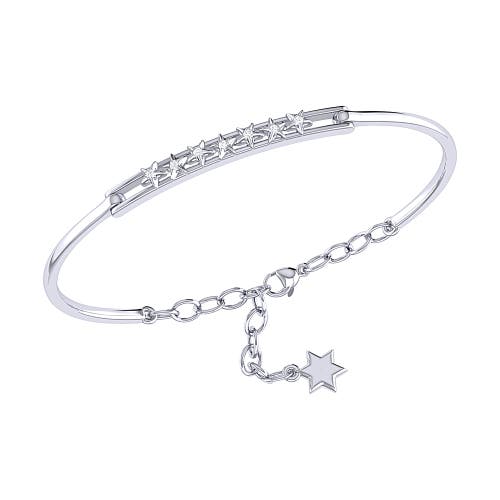 Shop Luvmyjewelry Starry Lane Sterling Silver Diamond Bangle