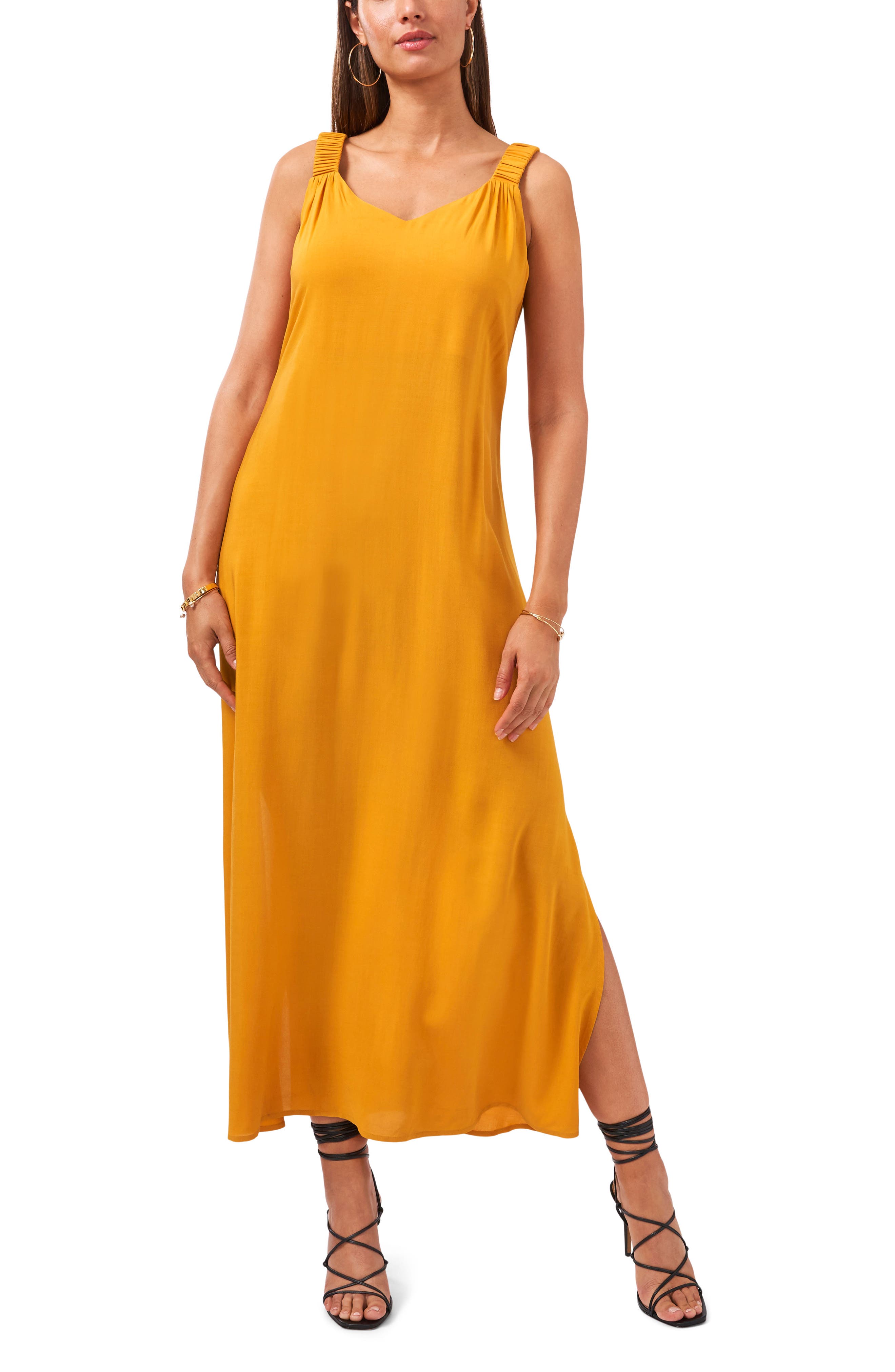 nordstrom yellow maxi dress