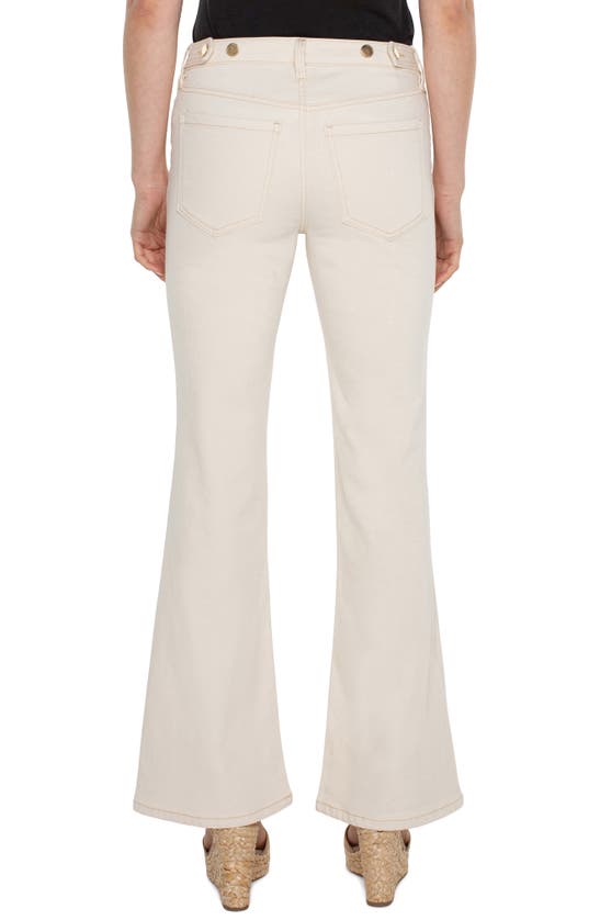 Shop Liverpool Los Angeles Hannah Utility Flare Jeans In Seaside Dunes