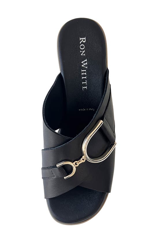 Shop Ron White Harlow Platform Wedge Sandal In Onyx