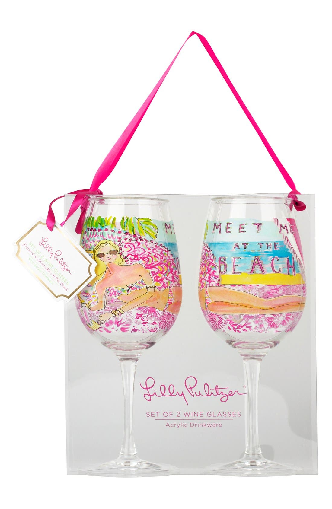 Lilly Pulitzer® Acrylic Wine Glasses (Set Of 2) | Nordstrom