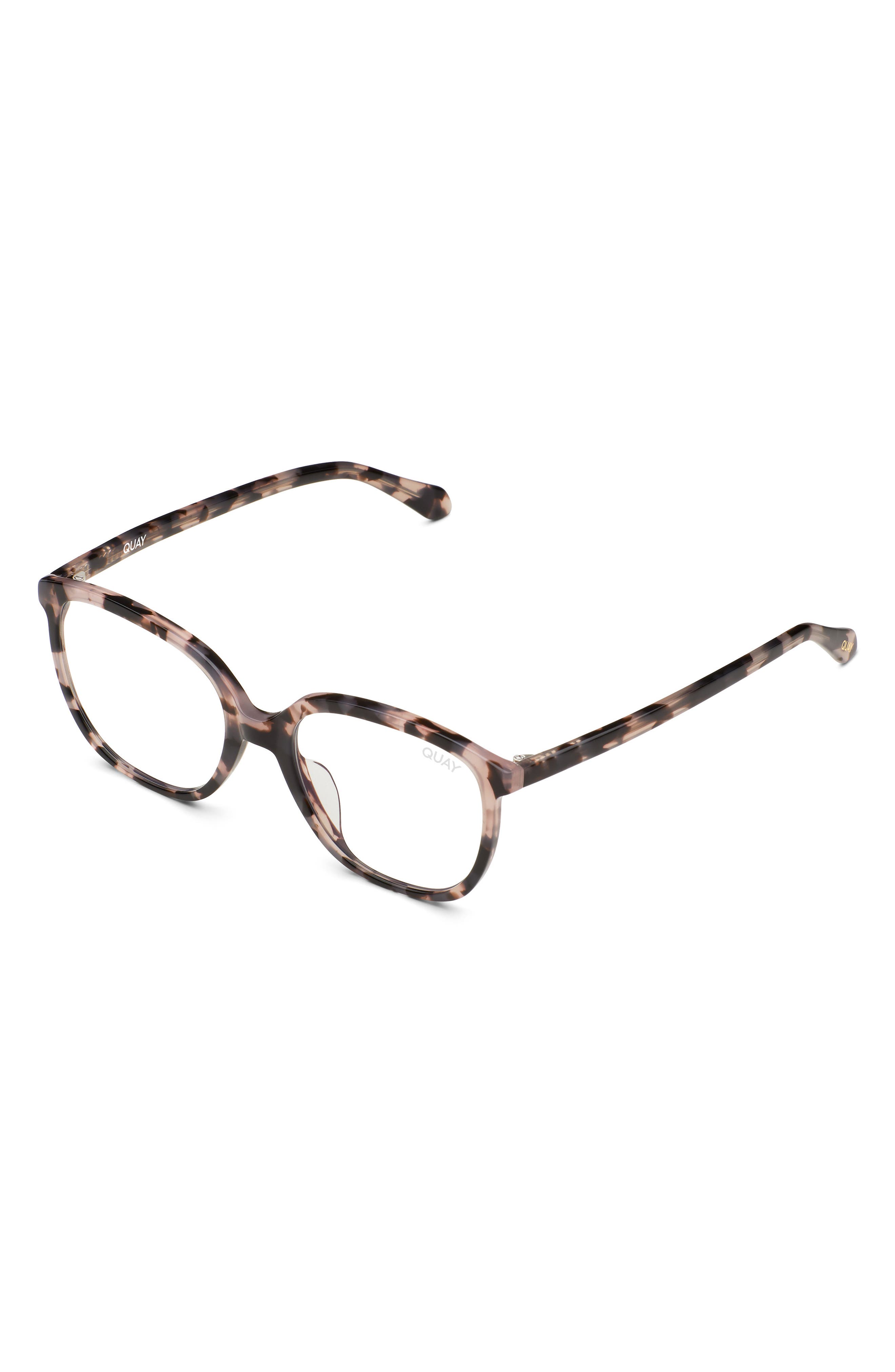 Quay Hardwire Mini Tortoise Clear Blue Light Blocking Glasses