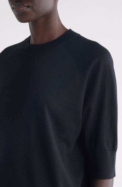 Shop Dries Van Noten Tuan Merino Wool Crewneck Sweater In Black