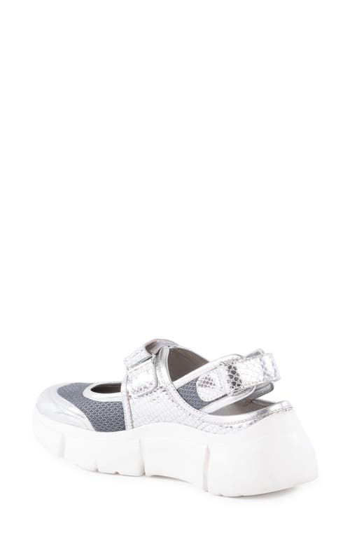 Shop Seychelles Track Star Sneaker In Silver/silver Leather