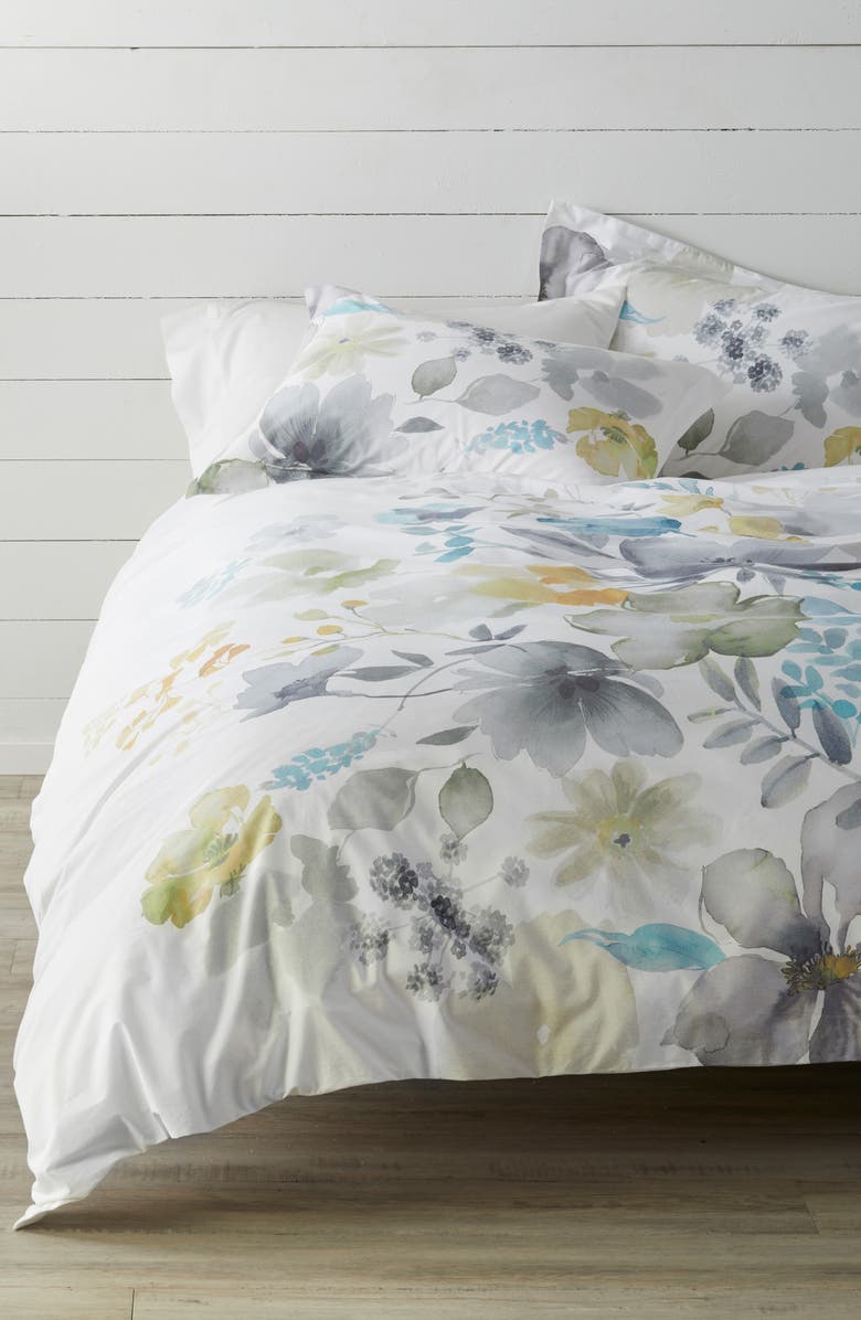 Levtex Fairbourne 300 Thread Count Cotton Percale Duvet Cover