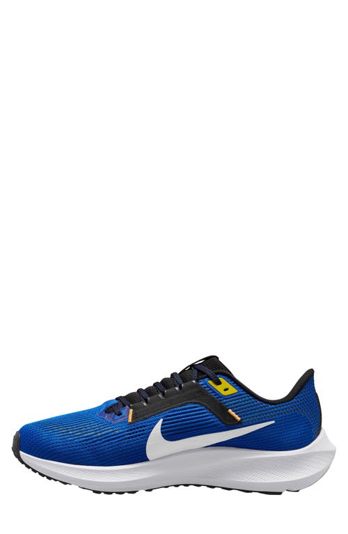 Shop Nike Air Zoom Pegasus 40 Running Shoe In Blue/white/black