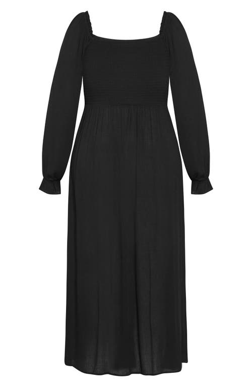 Shop City Chic Addyson Long Sleeve Maxi Dress In Black