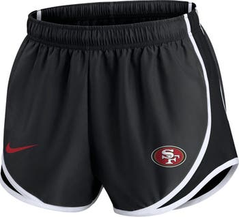 Women's Nike Charcoal San Francisco 49ers Plus Size Logo Performance Tempo  Shorts