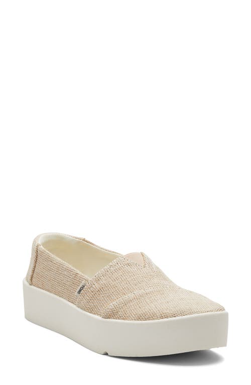 Verona Platform Slip-On Sneaker in Natural