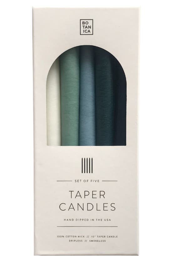 Shop Botanica 5-pack Water Zodiac Taper Candles