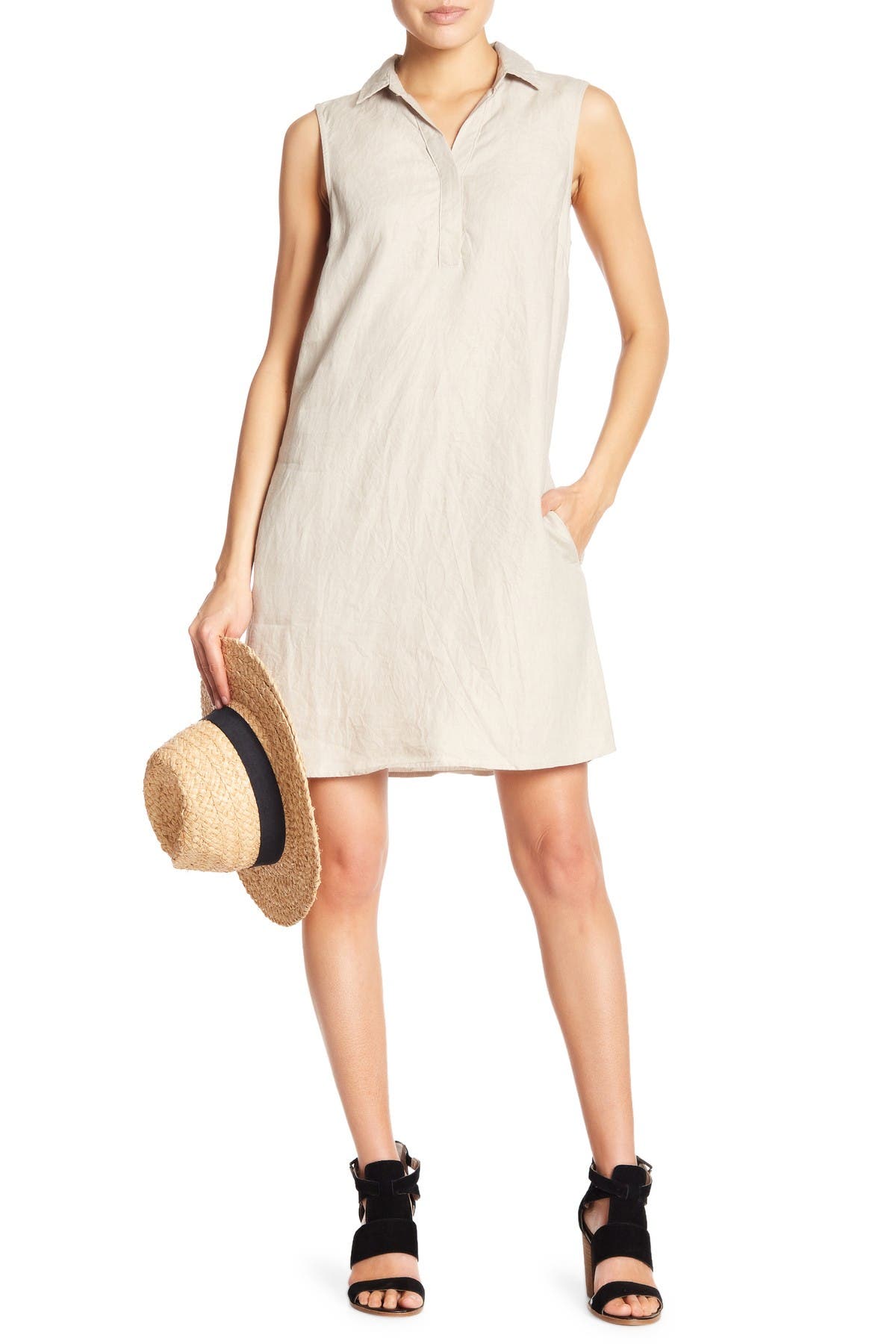 Beach lunch sale lounge linen dress