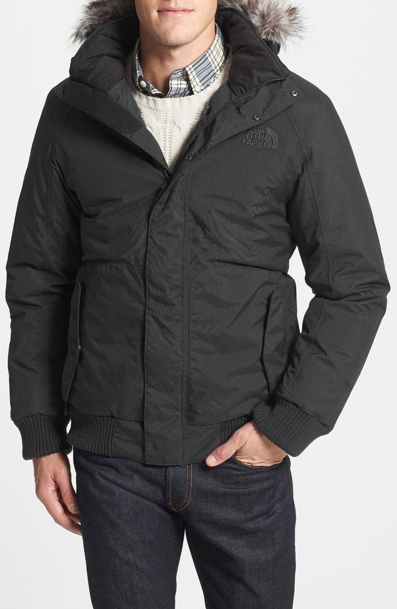 The North Face 'Bushwick' Waterproof HyVent® Bomber Jacket with Faux ...