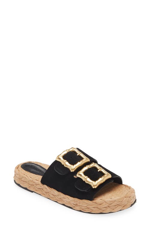 Schutz Enola Rope Platform Sandal Black at Nordstrom,