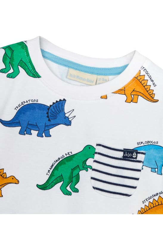 Shop Jojo Maman Bébé Dinosaur T-shirt & Shorts Set In Navy