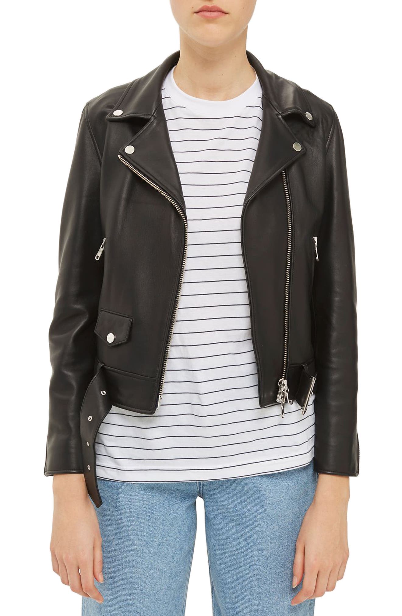 Boutique Leather Biker Jacket Nordstrom